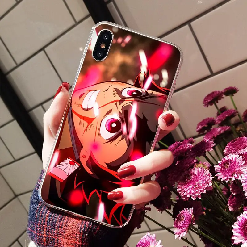 Yinuoda Demon slayer Ультратонкий чехол для телефона с мультяшным рисунком Apple iPhone 8 7 6 6S Plus