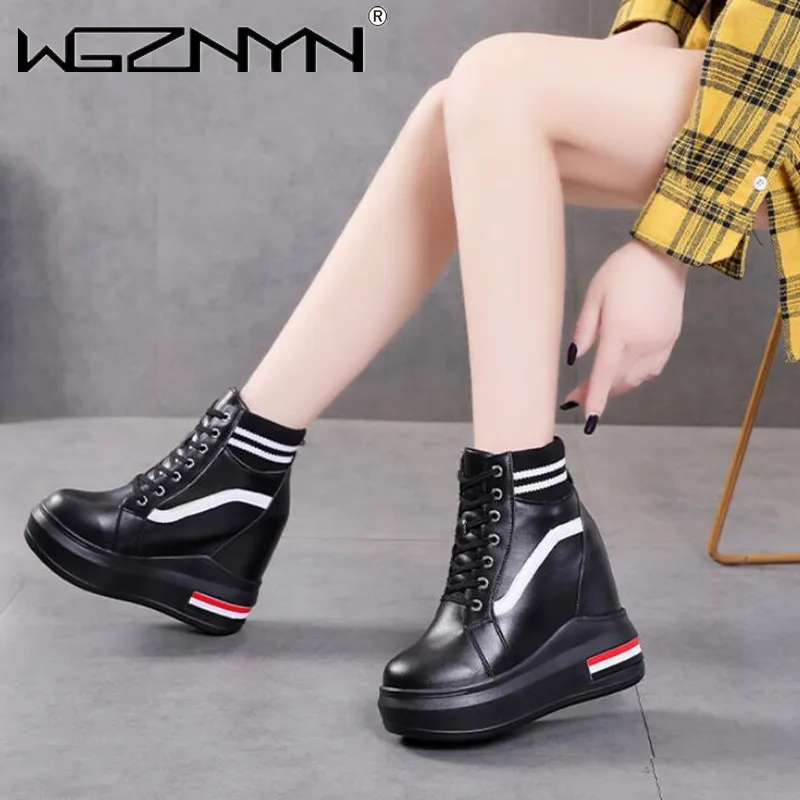 

Chunky Sneakers Women High Platform Shoes Woman Casual Autumn Winter Wedges Footwear Zapatillas Mujer Platform Snow Boots