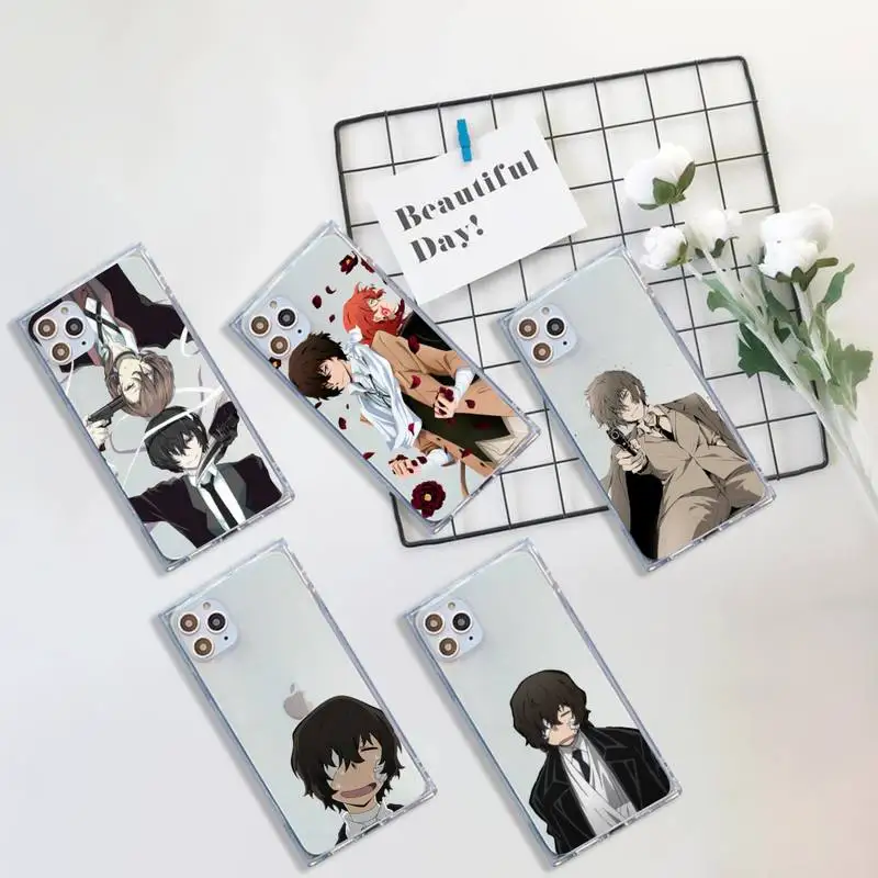 

Bungo Stray Dog anime Phone Case Transparent for iPhone 7 8 11 12 se 2020 mini pro X XS XR MAX Plus