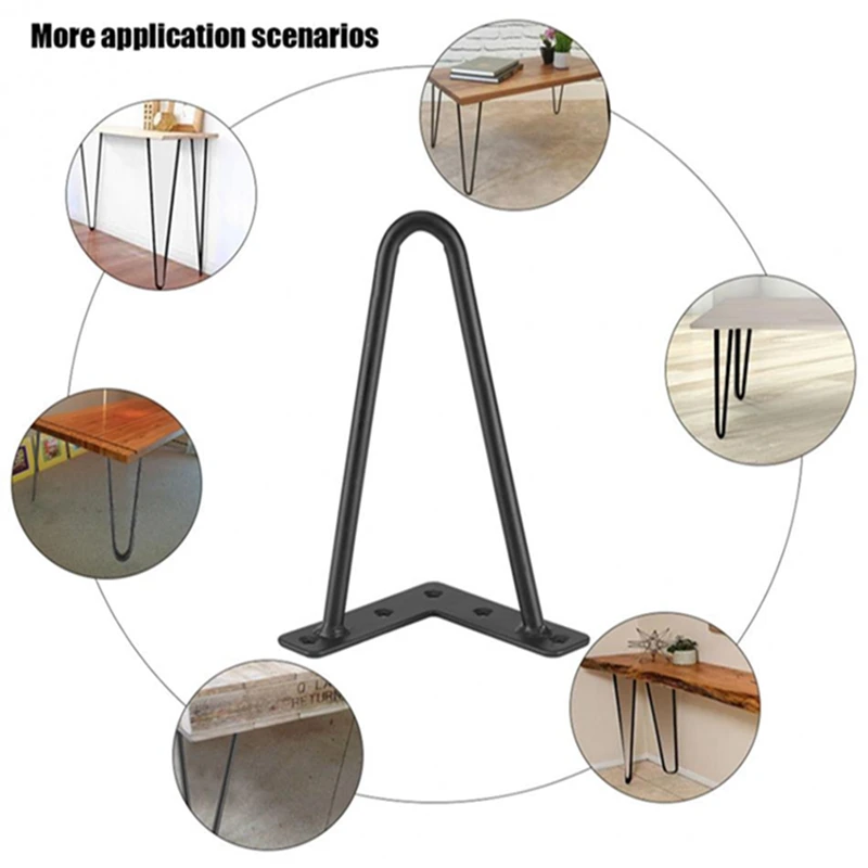 

1pc iron table Legs for metal furniture foot chair sofa bed hairpin desk leg cabinet feet to the dresser