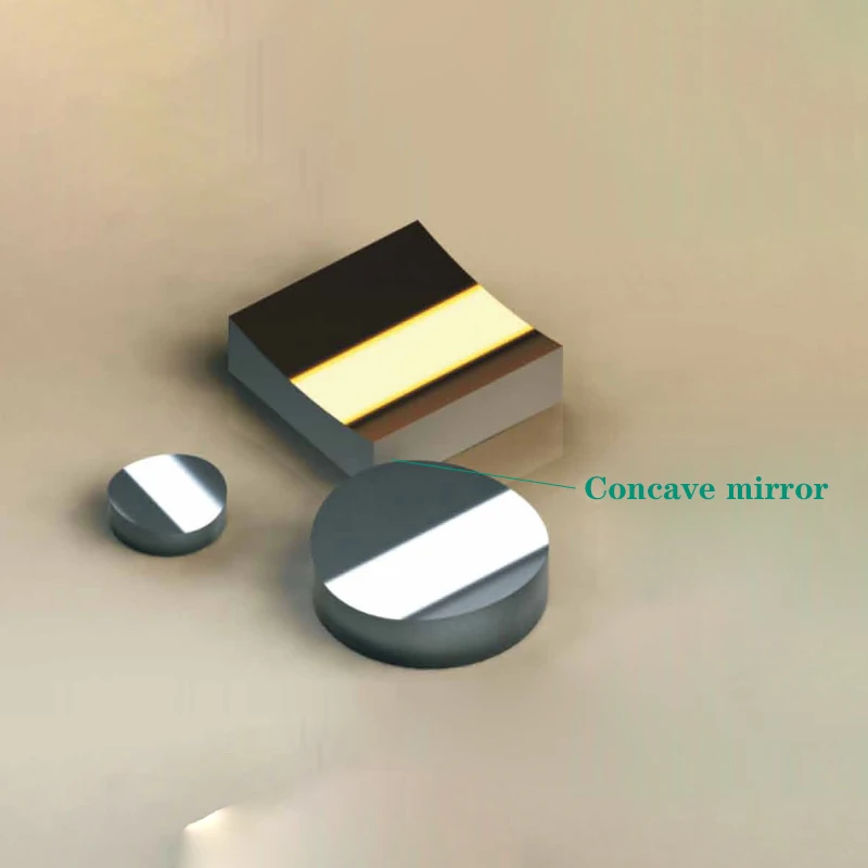 

K9 Plano-Concave Spherical Mirror Diameter 50*50mm Focal Length 50.0~500.0mm Optical Mirror Spherical Mirror Light Reflection