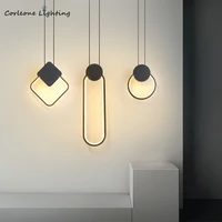 modern pendant light nordic led designer geom long line hanging lamp living room bedside bedroom lamp home decor light fixtures