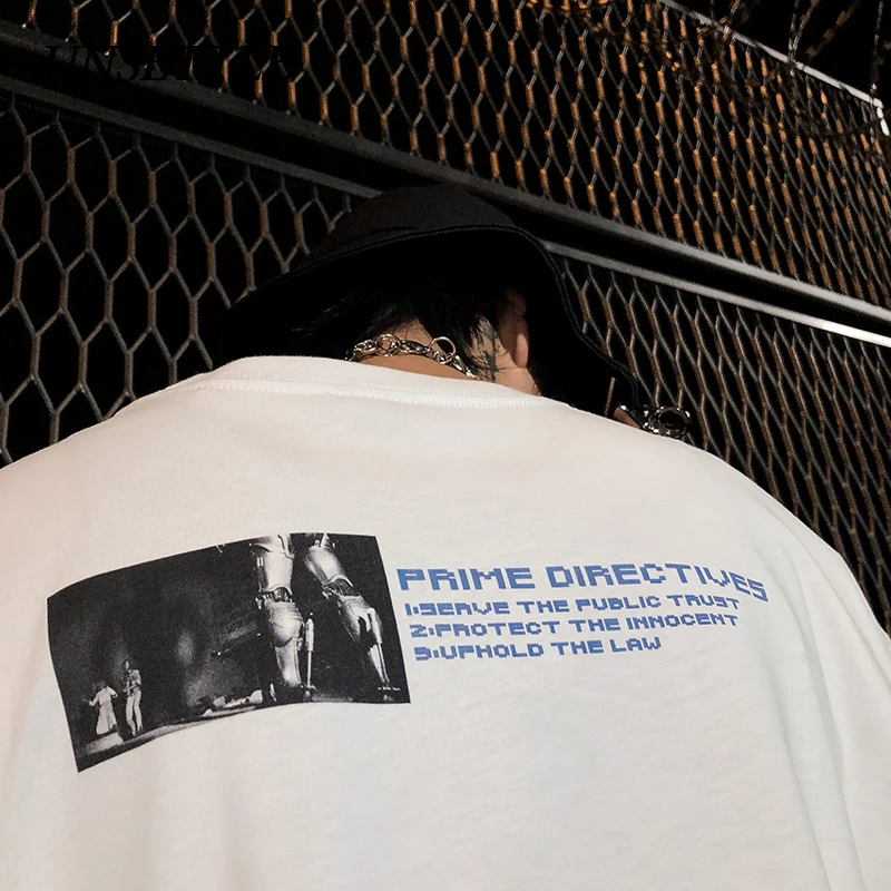 Футболка в стиле Харадзюку для мужчин и женщин модная уличная рубашка с принтом