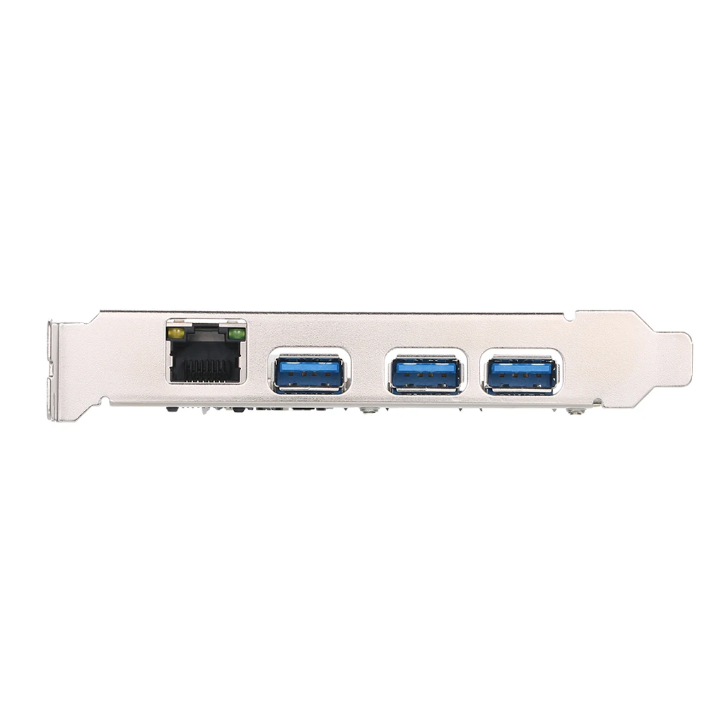 

PCI-E to USB3.0 Expansion Card 3 USB3.0 Ports High Speed Network Support PCI-E 1x PCI-E 4x / PCI-E 8x / PCI-E16x Expansion Card