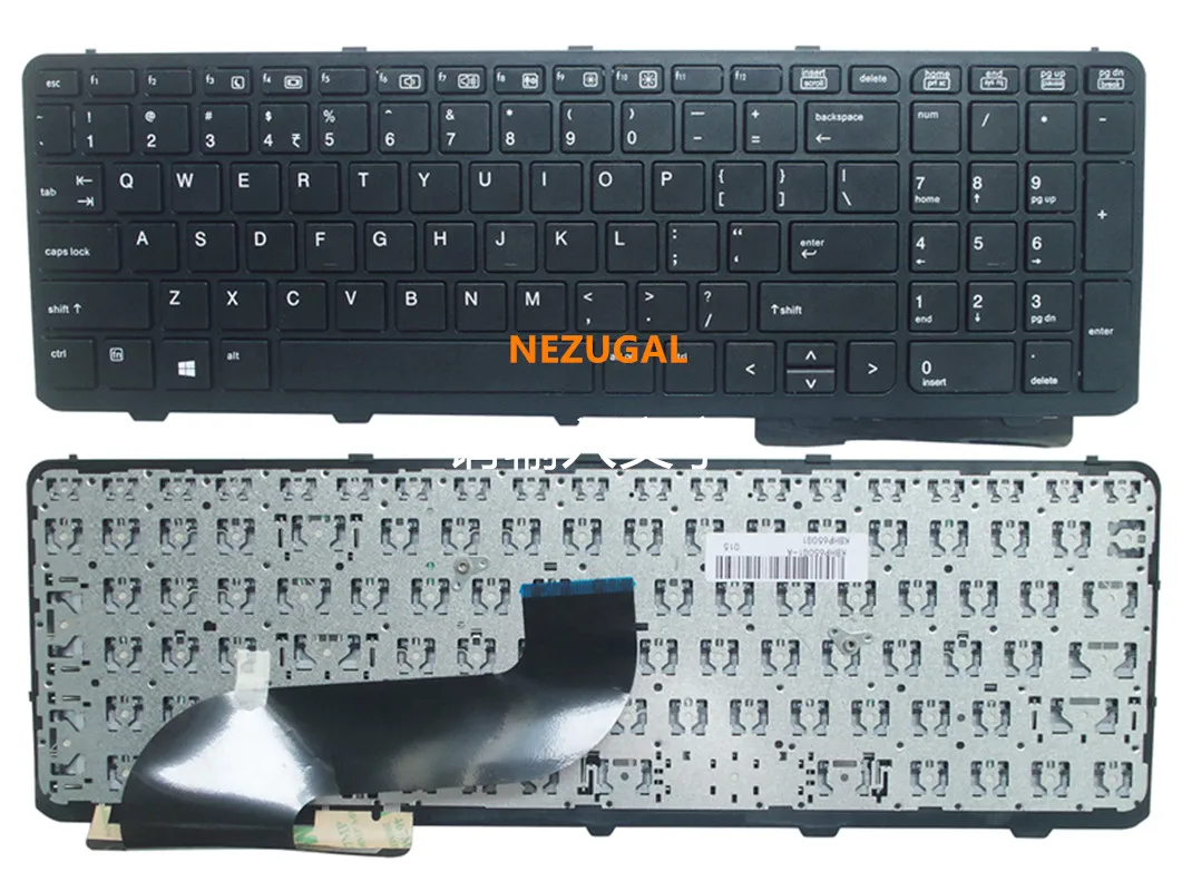 Новая английская клавиатура для HP ProBook 650 G1 655 US с рамкой черная ноутбука 738697-001 |