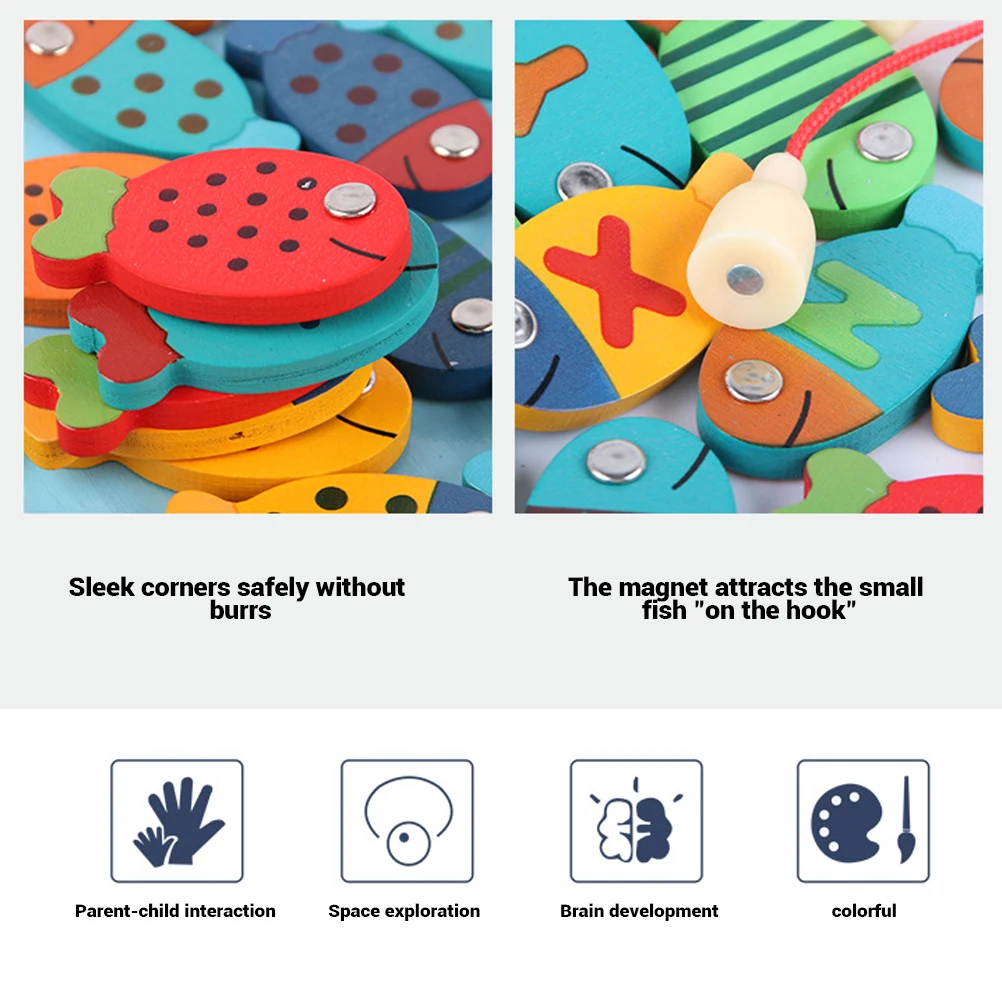 Деревянные магнитные рыболовные буквы настольные игры детские развивающие