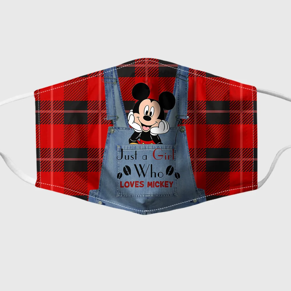 Маска Disney с Микки и Минни для взрослых детей маска лица моющаяся от пыли фильтром