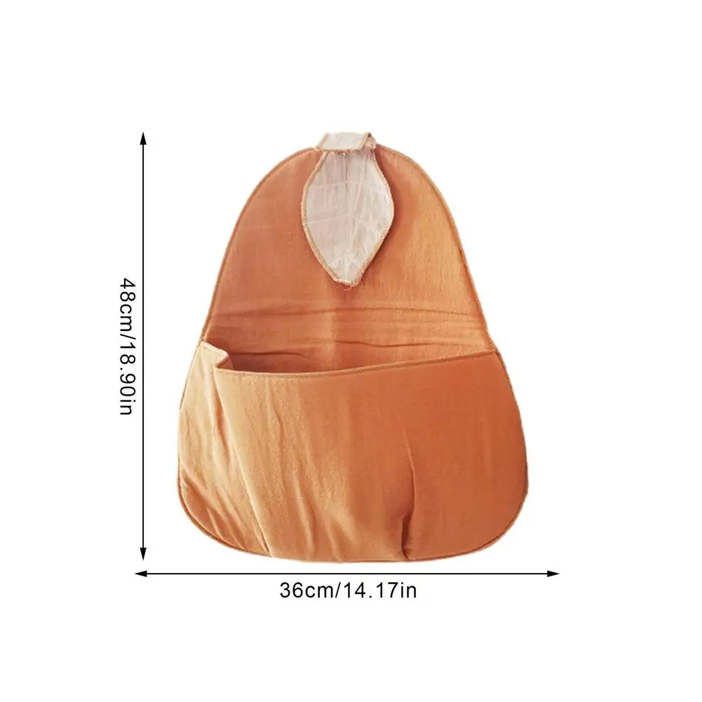

Wall Hanging Storage Bag Polyester Hanging Organizer Pear Shape Large Pocket Organizer for Bedroom Behind Door Dorm with Hook