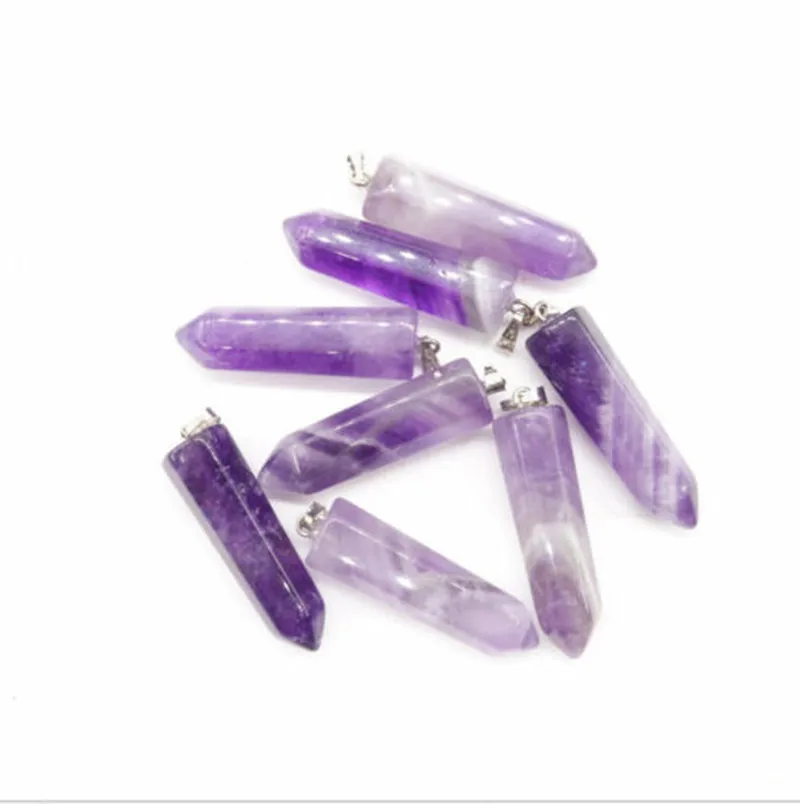 Yingwu 30 шт. натуральный кристалл фантазия Аметист шестиугольная колонна КРИСТАЛЛ