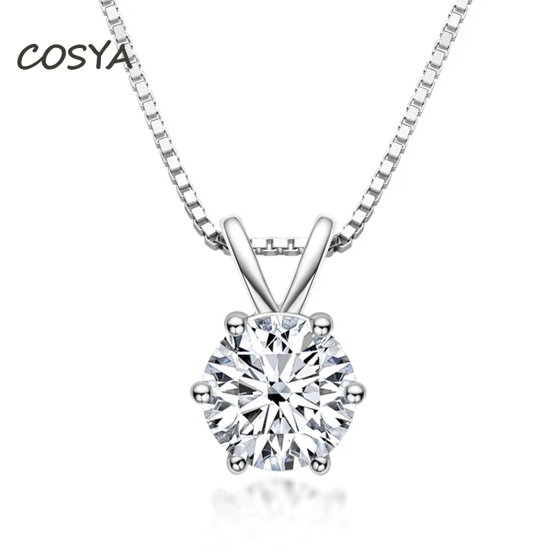 

Цепочка Женская COSYA, из серебра 100% пробы, с муассанитом, 1 карат