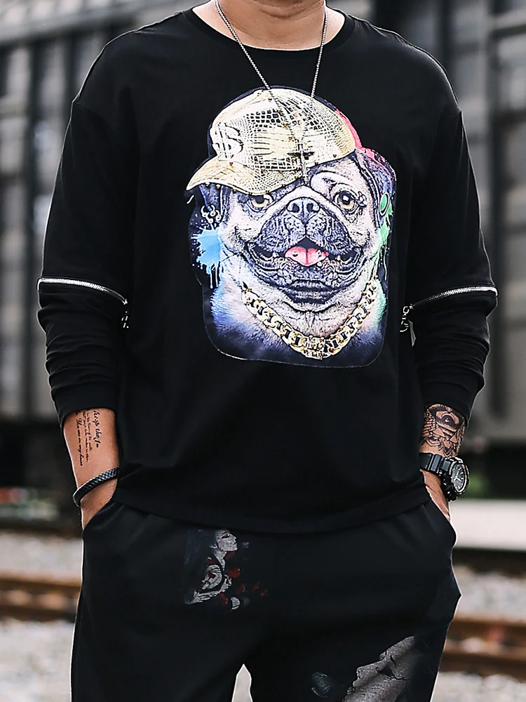 Модный бренд Мужская толстовка уличная одежда топы хлопок хип хоп повседневная