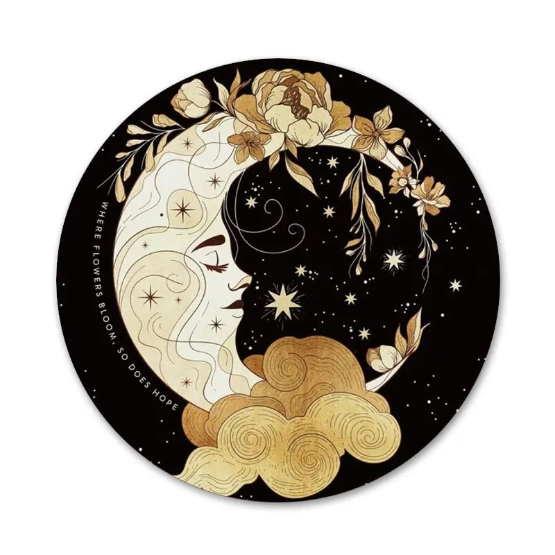 58 мм волшебник Луна Таро тайна Тотем значок брошь заколка аксессуары для одежды