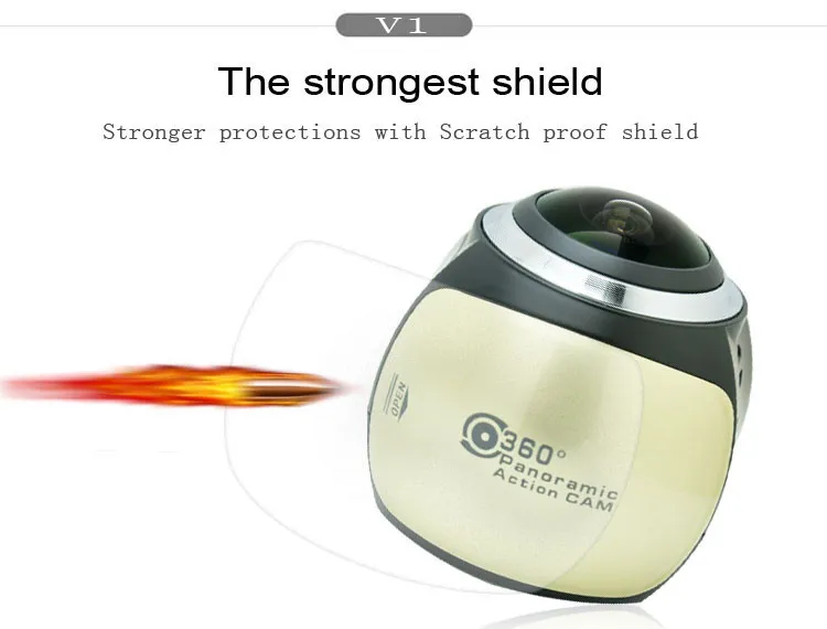 V1 Camara 360 градусов панорамный объектив Спортивная камера Профессиональная HD фото
