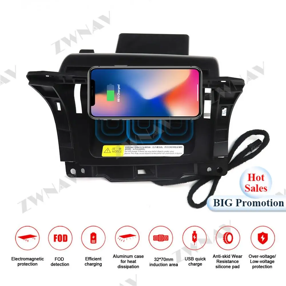 Автомобильное беспроводное зарядное устройство QI для ROEWE RX5 новая энергия 2017-2018