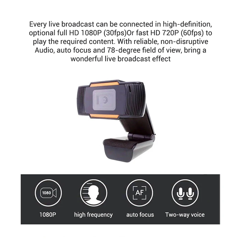

HD Webcam Digital External Camera with Microphone Digital High Definition for Online Class Conference 720P @M23