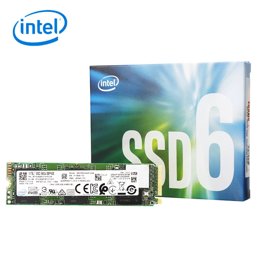 Внутренний твердотельный накопитель (SSD) SSDPEKNW020T8X1 Intel 660p M.2 2280 512 ГБ ТБ|Внутренние