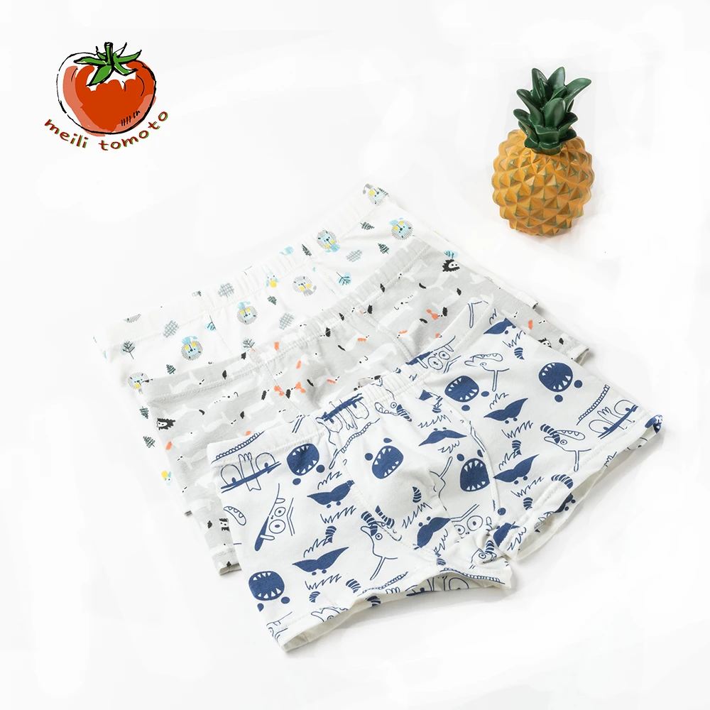 2-3 шт./партия Модное детское нижнее белье с рисунками из мультфильмов шорты