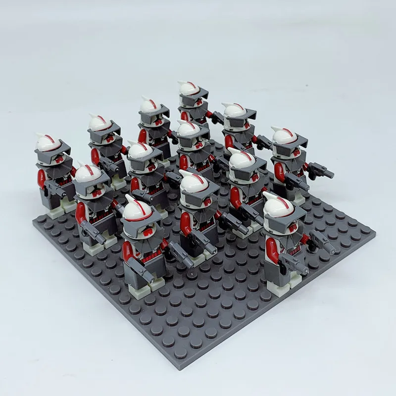 PG617 13PCS 13 шт./лот Star Wars Rebels Storm Trooper 7668 Shadow clone Trooper Дарт Вейдер игрушка fig совместимый - Цвет: PG617 13PCS