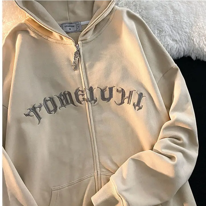 Осенний Новый кардиган с капюшоном свитер мужское и женское Свободное пальто на