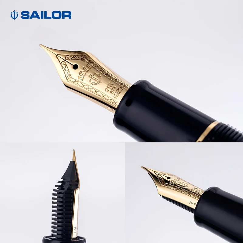 Перьевая ручка Сейлор профит 2021/2024 большая ручка-Торпедо с золотыми чернилами 21 к