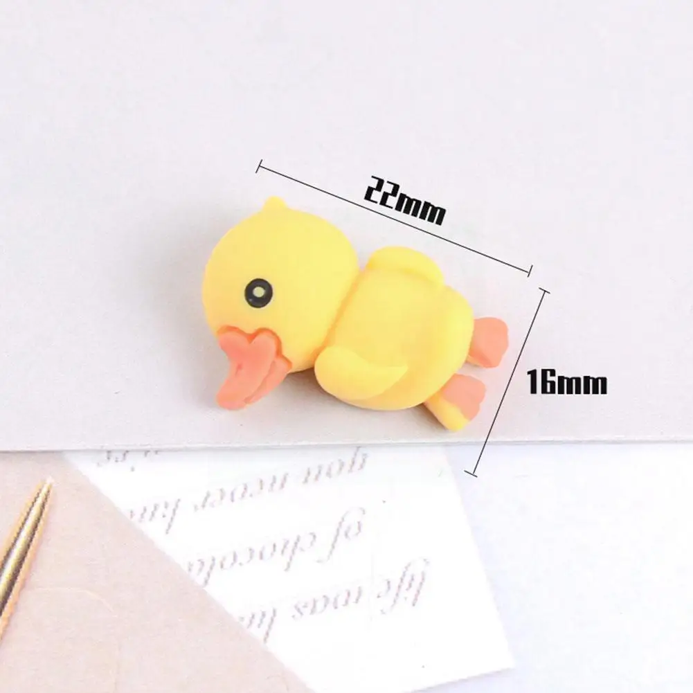 

10pcs / lot Resin Cartoon Sleeping Small Animal Cream Making DIY Brooch Mobile Materials Accessories Phone Cover Hairpin D4B3