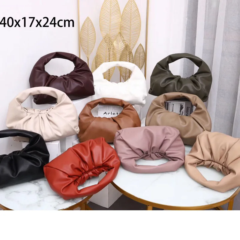 Новинка 2020 женская сумка из мягкой кожи Ретро для подмышек пельменей большая