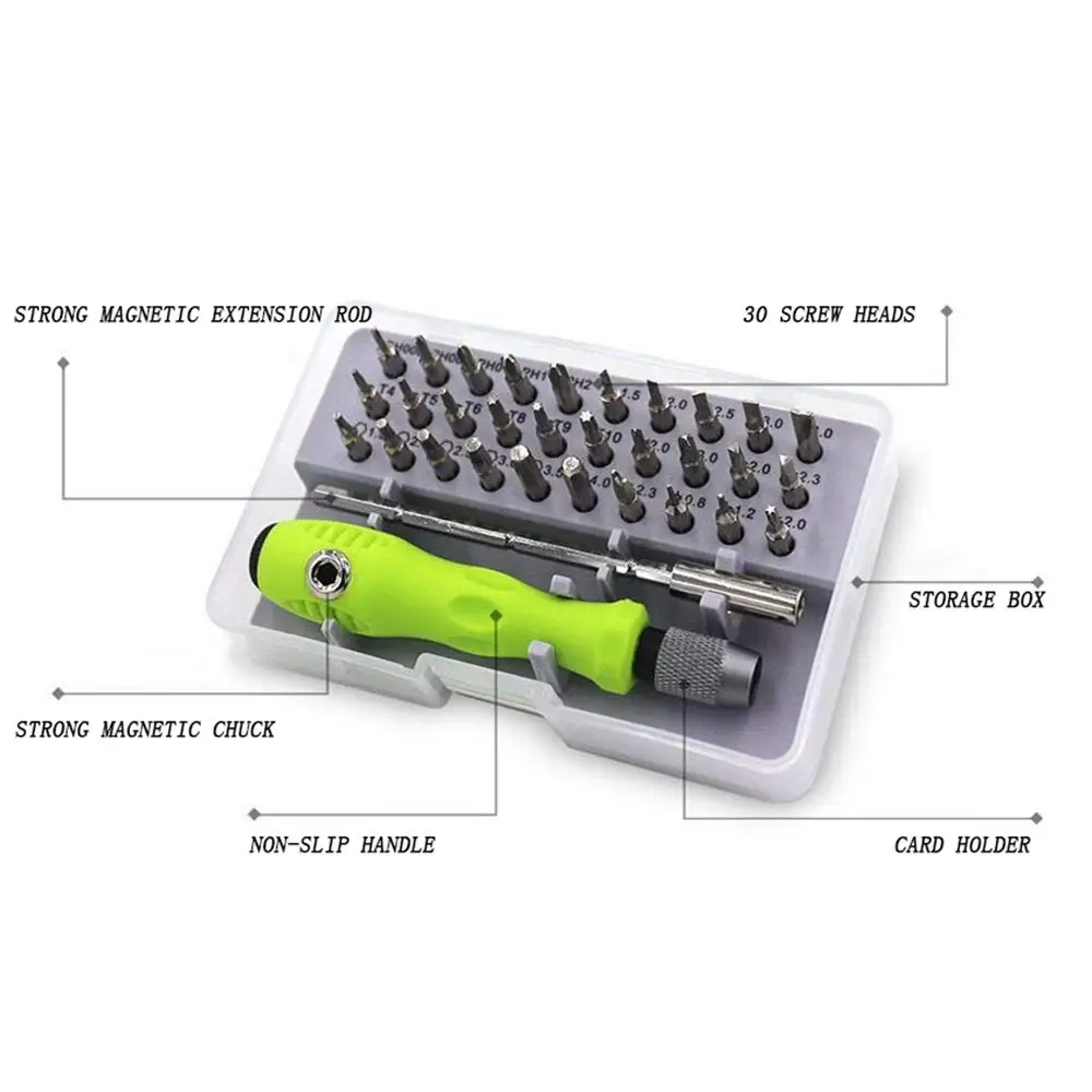 Сменный магнитный Набор отверток Handskit 32 в 1|Отвертка| |