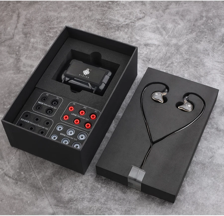Hidizs Русалка MS1 HiFi аудио запатентованный динамический мембранный монитор наушники IEM со съемным кабелем 2Pin 0,78 мм разъем