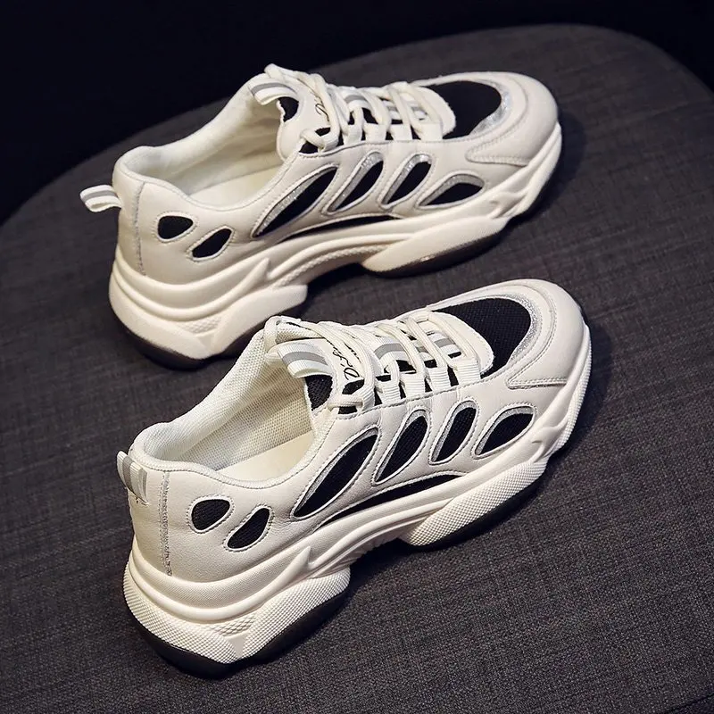 

2021 Women's Sports Shoes Fashion Comfortable Shoes Height Increasing Casual Ladies Shoes Sneakers Zapato Transpirable Mujer