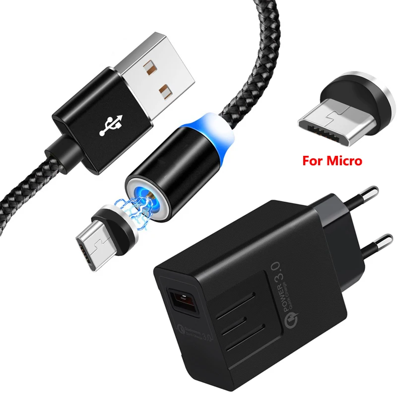 Магнитный Micro USB кабель для быстрой зарядки Vivo V3 MAX V5 V7 V9 V11 V11i Honor 5 5X 5S 5C 5A 6A 6X