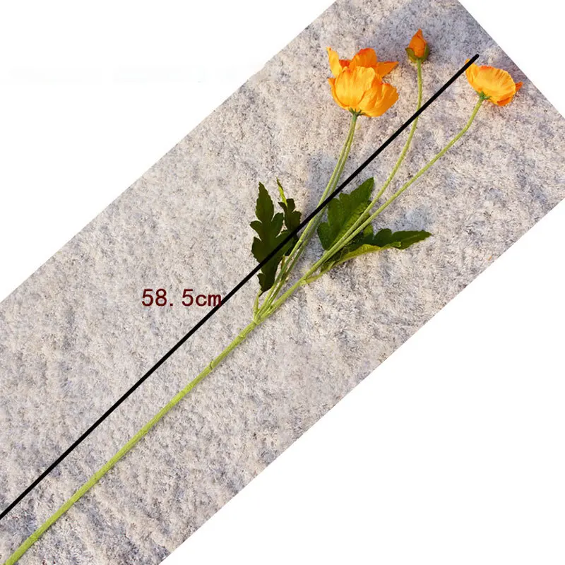 Искусственные Шелковые маковые цветы букет искусственные товары для дома