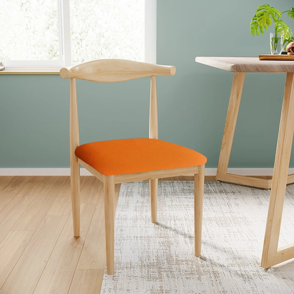 Напечатанный кухонный эластичный чехол для обеденного стула жаккардовый