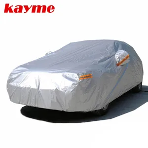 kayme 210t waterproof full car covers outdoor sun uv protection dust rain snow protective universal fit suv sedan hatchback free global shipping