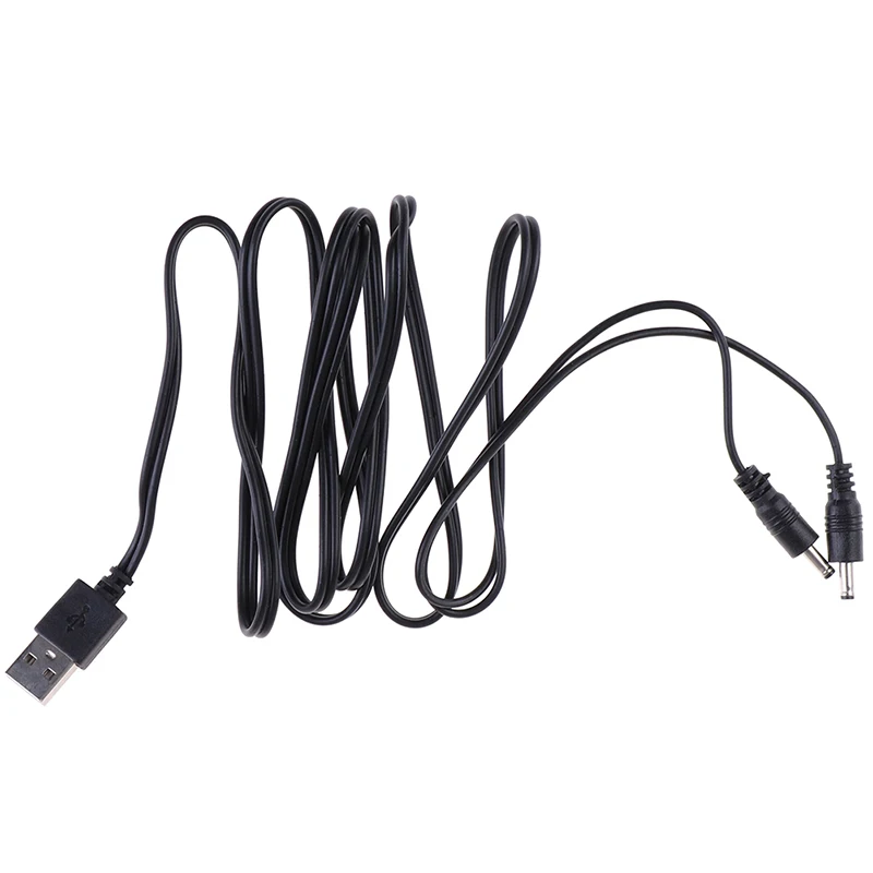 USB Кабель 5В DC 135 мм разъем кабеля питания черный для светодиодной лампы или