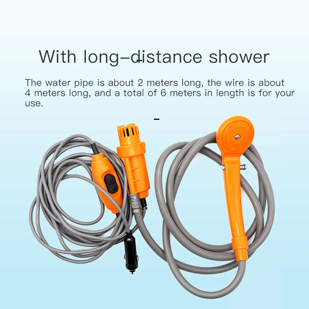 

Automobile Car Shower Set Camping Shower DC Car Shower Washer Set Electric Pump Outdoor Hiking Kit Travel Camping Shower