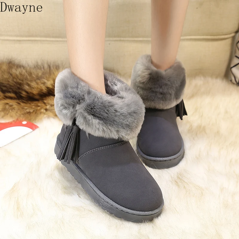 Женские ботинки женские зимние теплые плюшевые с бантом меховые замшевые