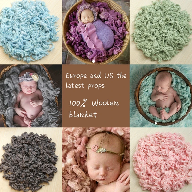 

Newborn Photography Background Props Wool Blend Filler Cushion Blanket Stuffer,Photography Filler