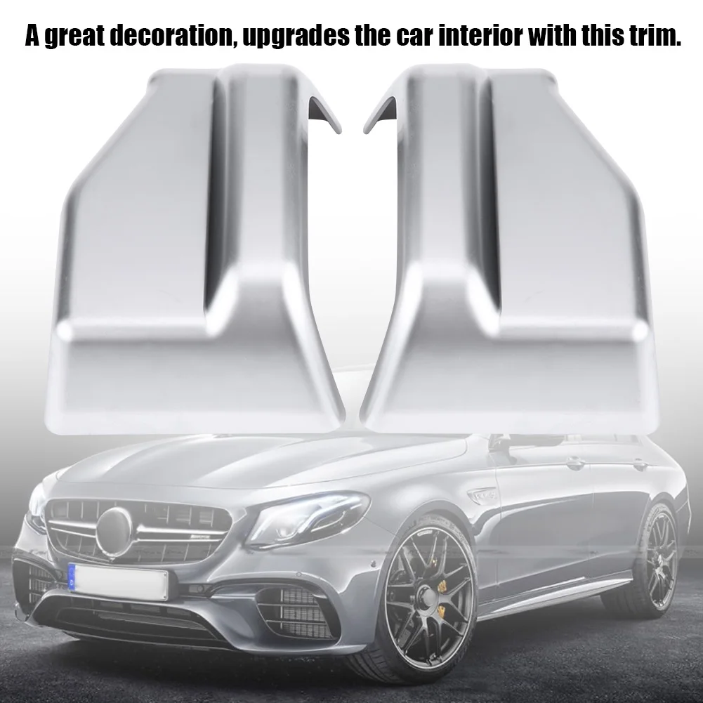 2 pcs Silver Seat Safety Belt Decoration Cover Trim ABS chrome Material fit for Mercedes Benz E Class W212 W213 S W222 | Автомобили и