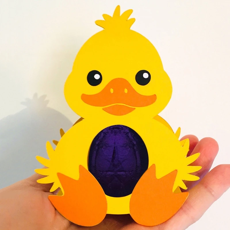 Пасхальная утка металлический Трафаретный вырубной штамп Скрапбукинг Сделай