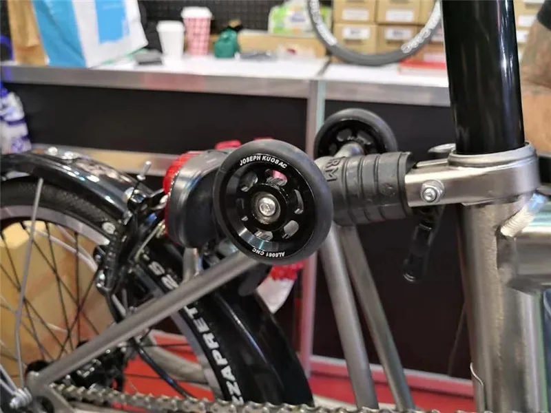 1 пара складной велосипед супер легкое колесо титановый винт для brompton bike Joseph Kuosac Черный Серебряный две версии