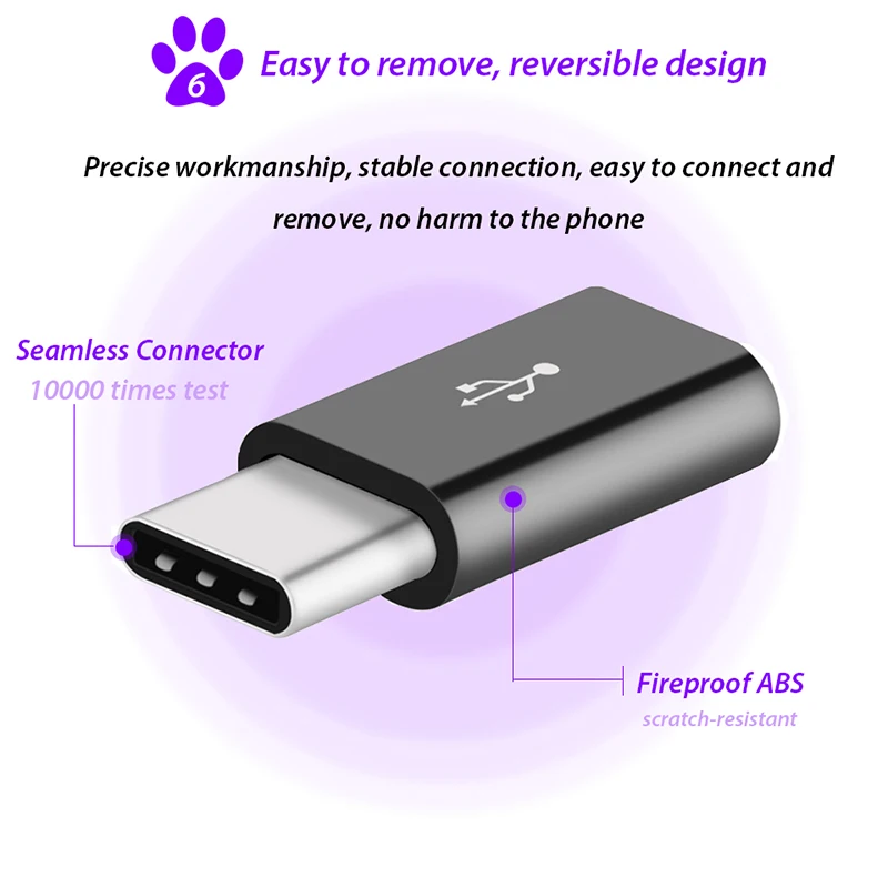 USB Type C адаптер для Blackview P10000 BV9600 BV9500 BV9000 BV7000 BV6800 Pro Micro кабель конвертер|Переходники