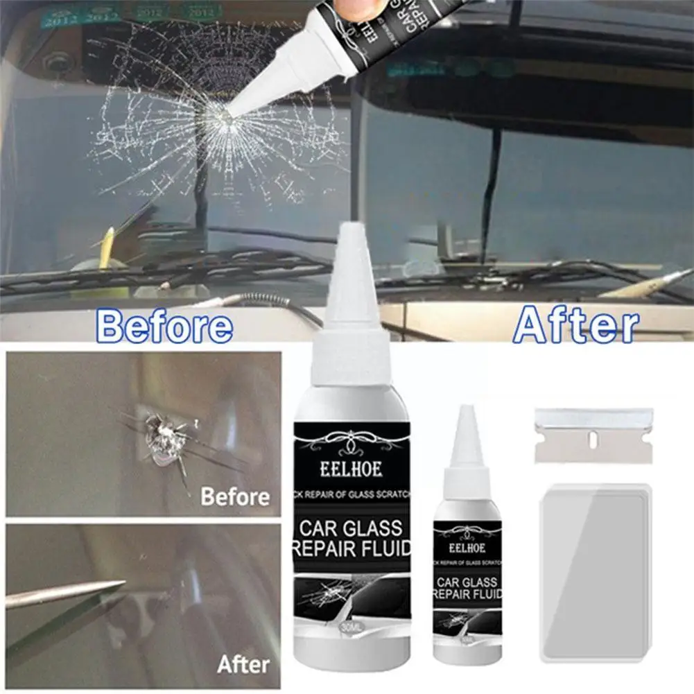 

30ml Car Fillers Adhesives Sealant Car Windshield Repair Diy Glass Scratch Auto Kit Restore Curing Glue Tool Crack Z0p8
