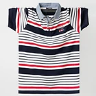 Рубашка-поло мужская из дышащего хлопка, с коротким рукавом