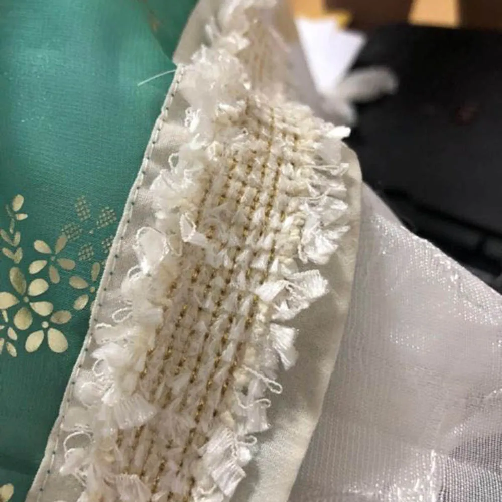 

Nylon Embroidered Lace Trim Ribbon Fabric for Handmade DIY Doll Costume Dress Dollhouse Furnishing Decor Doll Garment Accessory