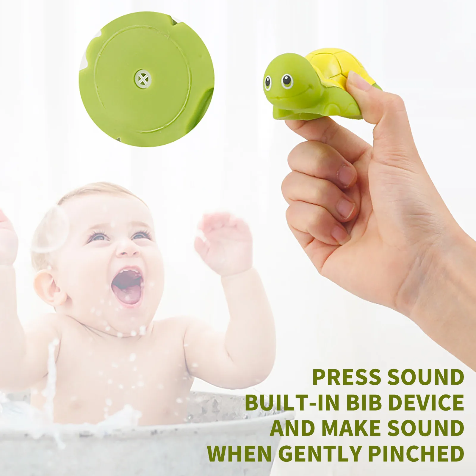 

6pcs Children's Water Spray Temperature-sensitive Color-changing Animal Bathroom Toy Kids Bathing Puzzle Squeeze Education Toys