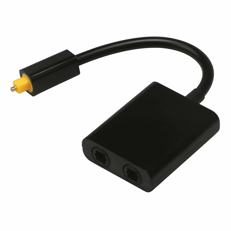 2019 Горячий двойной порт Цифровой оптический адаптер сплиттер волоконный аудио