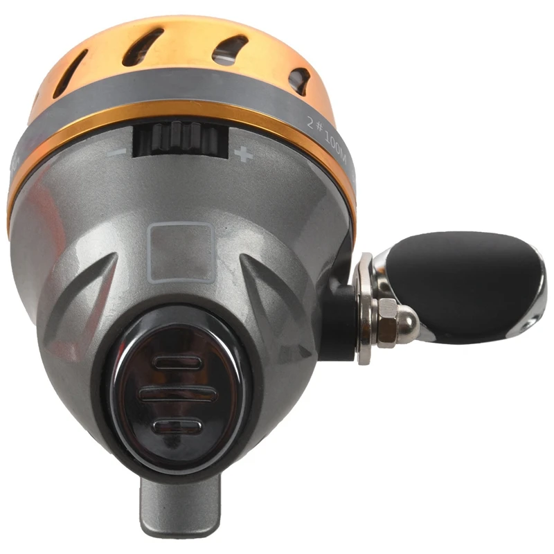 Рогатка Рыболовная катушка Spincast Катапульта для охоты Закрытая с леской рыбы |