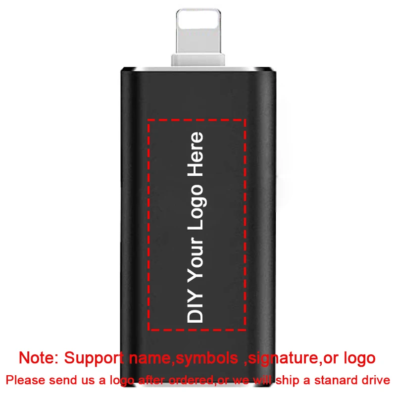 OTG 3 в 1 USB флэш-накопитель type-C и Micro USB 128 Гб 64 Гб 32 Гб 16 Гб флешки Двусторонняя Флешка для iPhone/iPad/IOS/Android/PC USB C ФЛЕШКА - Цвет: Y02-USB2.0-B-DIY