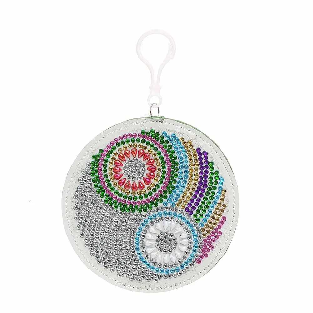 Mandala 2 DIY полная дрель алмазная живопись милый кошелек с собакой сумка брелок Брелки Подвески стежка вышивка Кошелек для монет для девочек и детей - Цвет: Mandala 2