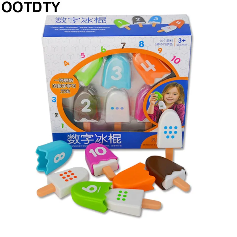 

Digital Ice Candy Ice Cream Number Match Game Toy Early Education Parent-Child Interactive Toys For Kid Baby Toddler